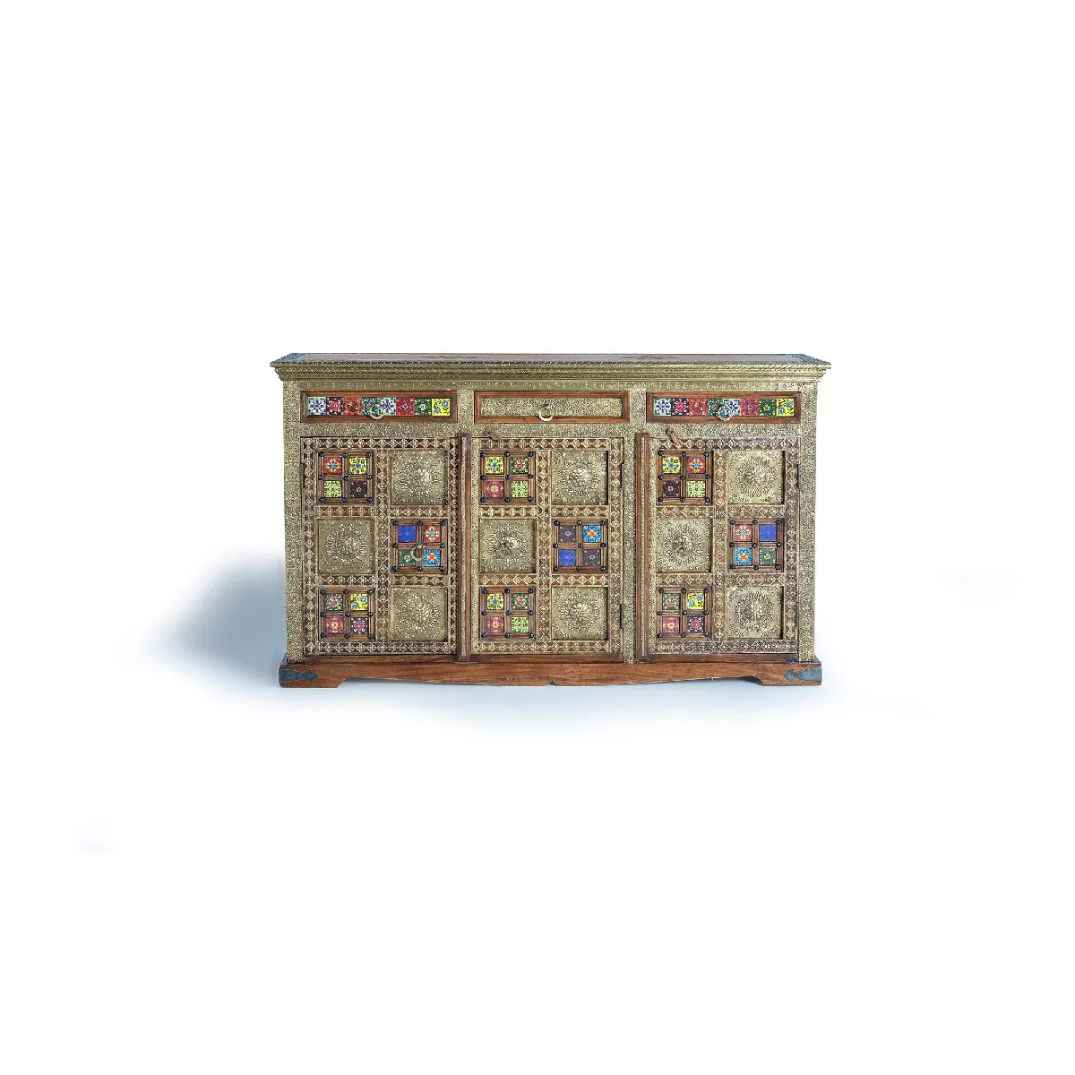 Giner y colomer Buffet en bois d'acacia - Merisier
