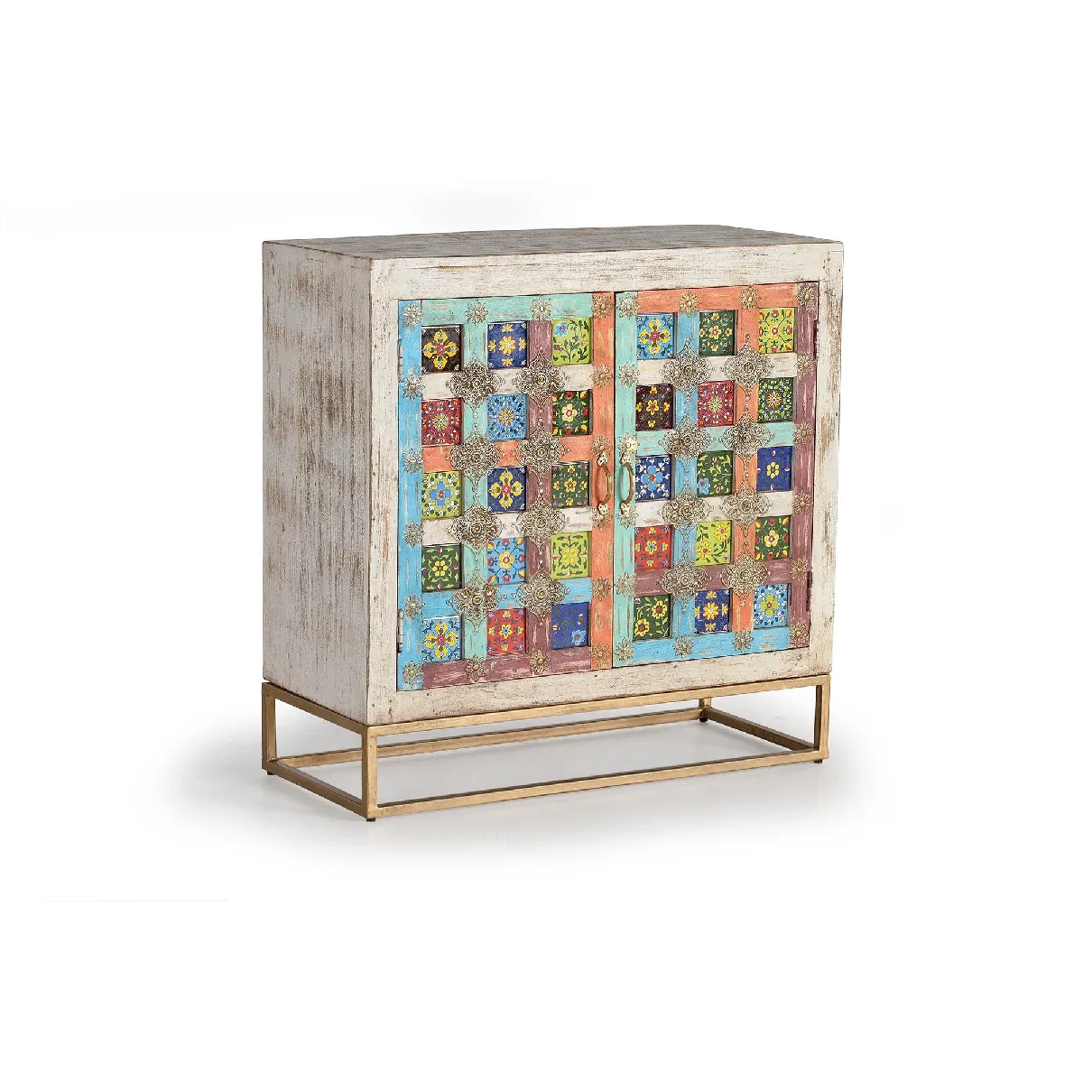 Giner y colomer Buffet bois de manguier - Blanc