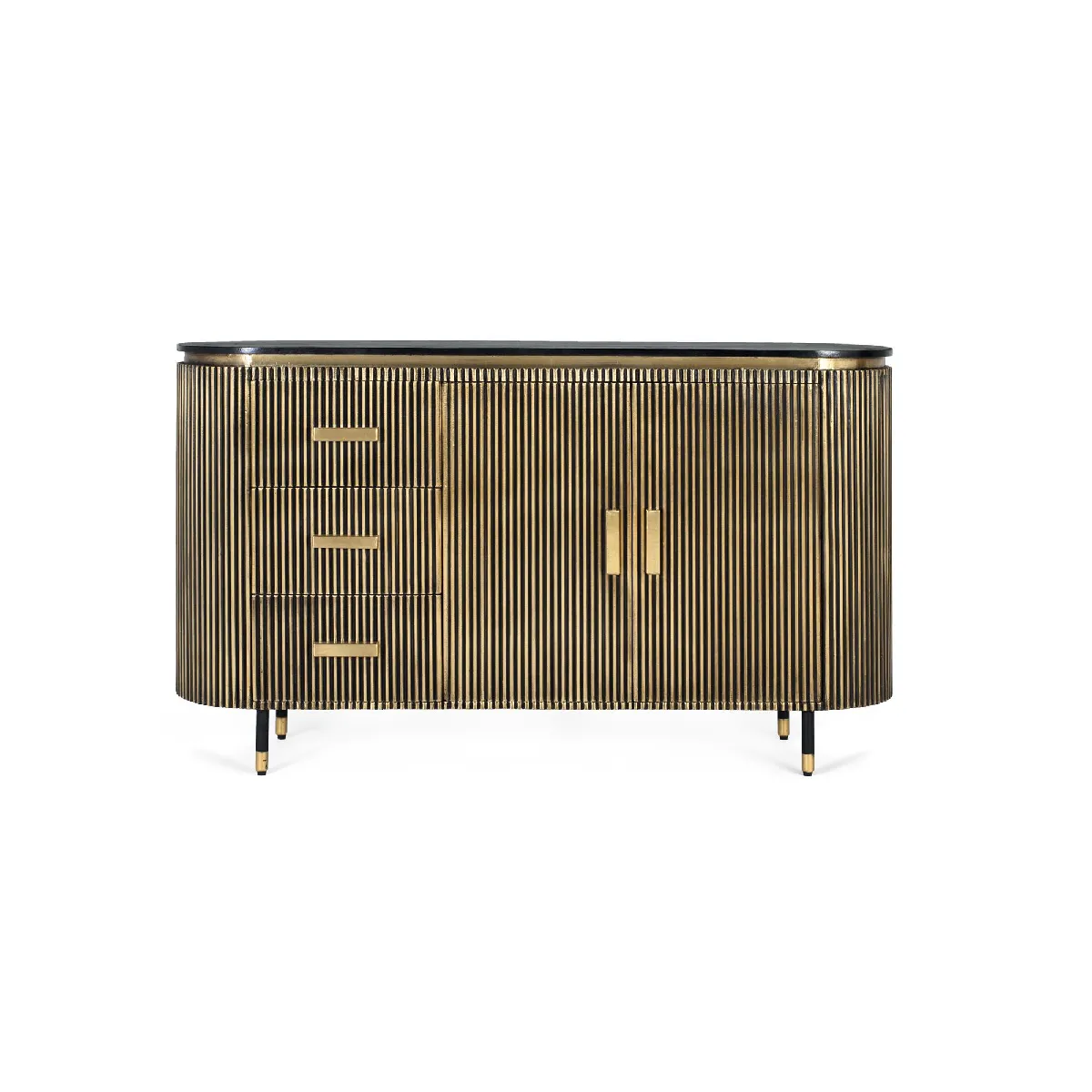 Giner y colomer Buffet manguier et bronze - Noir Giner y colomer Buffet manguier et bronze - Noir
