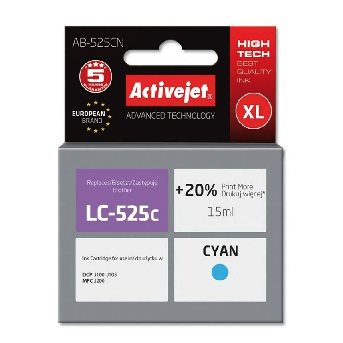 Activejet Cartouche d'encre compatible - Cyan
