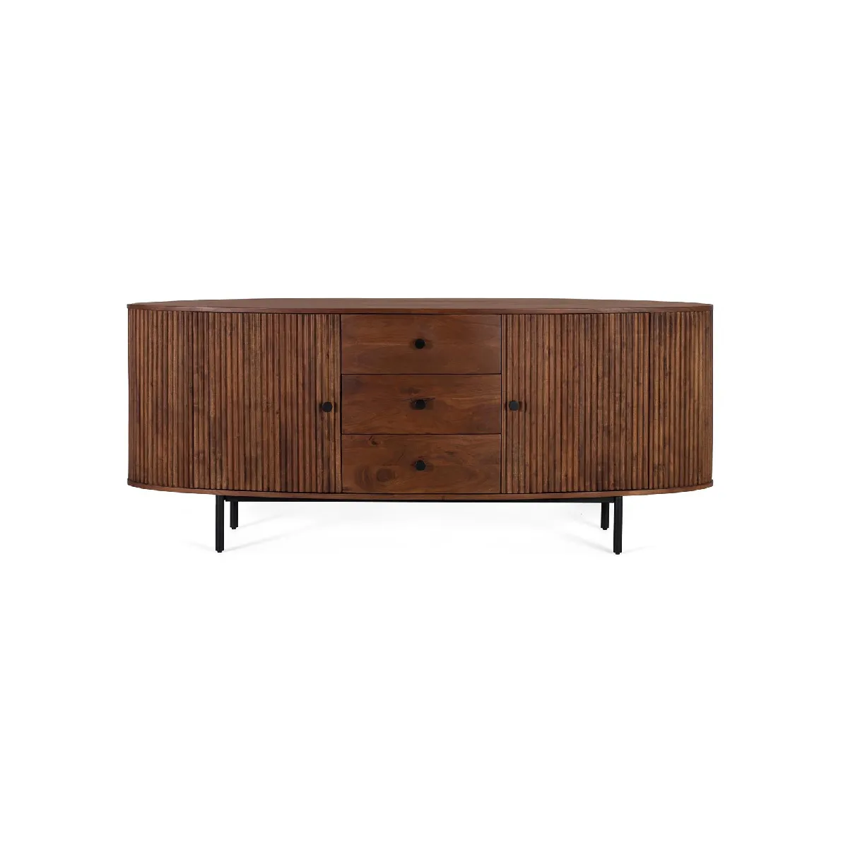 Giner y colomer Buffet 2 portes 3 tiroirs - Noyer Giner y colomer Buffet 2 portes 3 tiroirs - Noyer