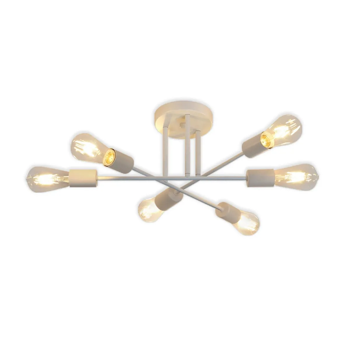 Plafonnier En Aluminium Cannelé Noir - Halo