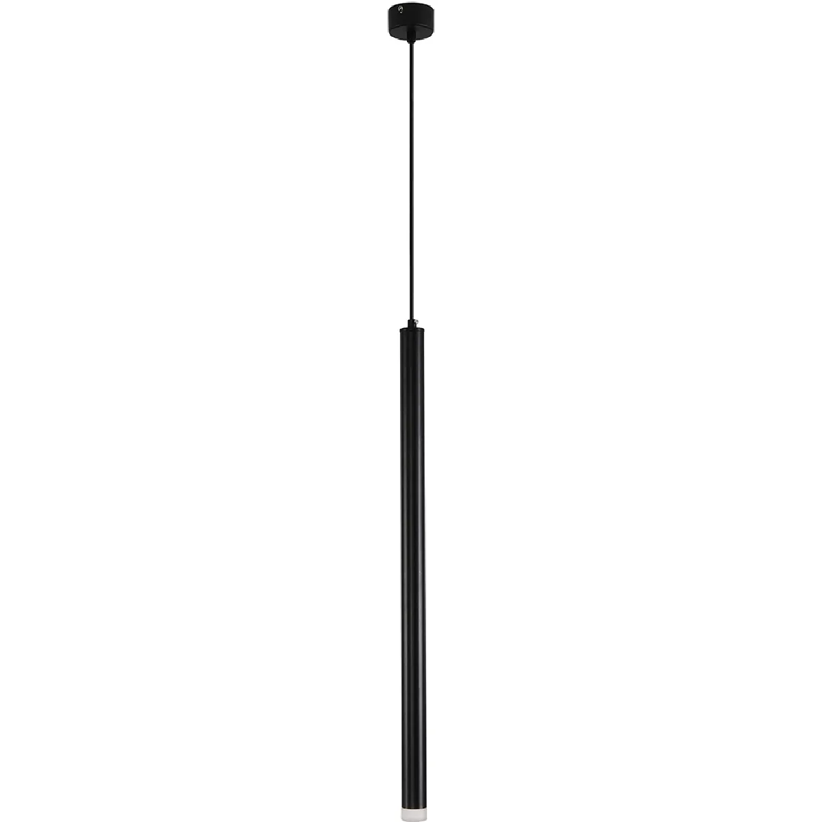 Lampe de plafond tube LED - Lampe suspendue noire - 60cm - Bruna Noir Lampe de plafond tube LED - Lampe suspendue noire - 60cm - Bruna Noir