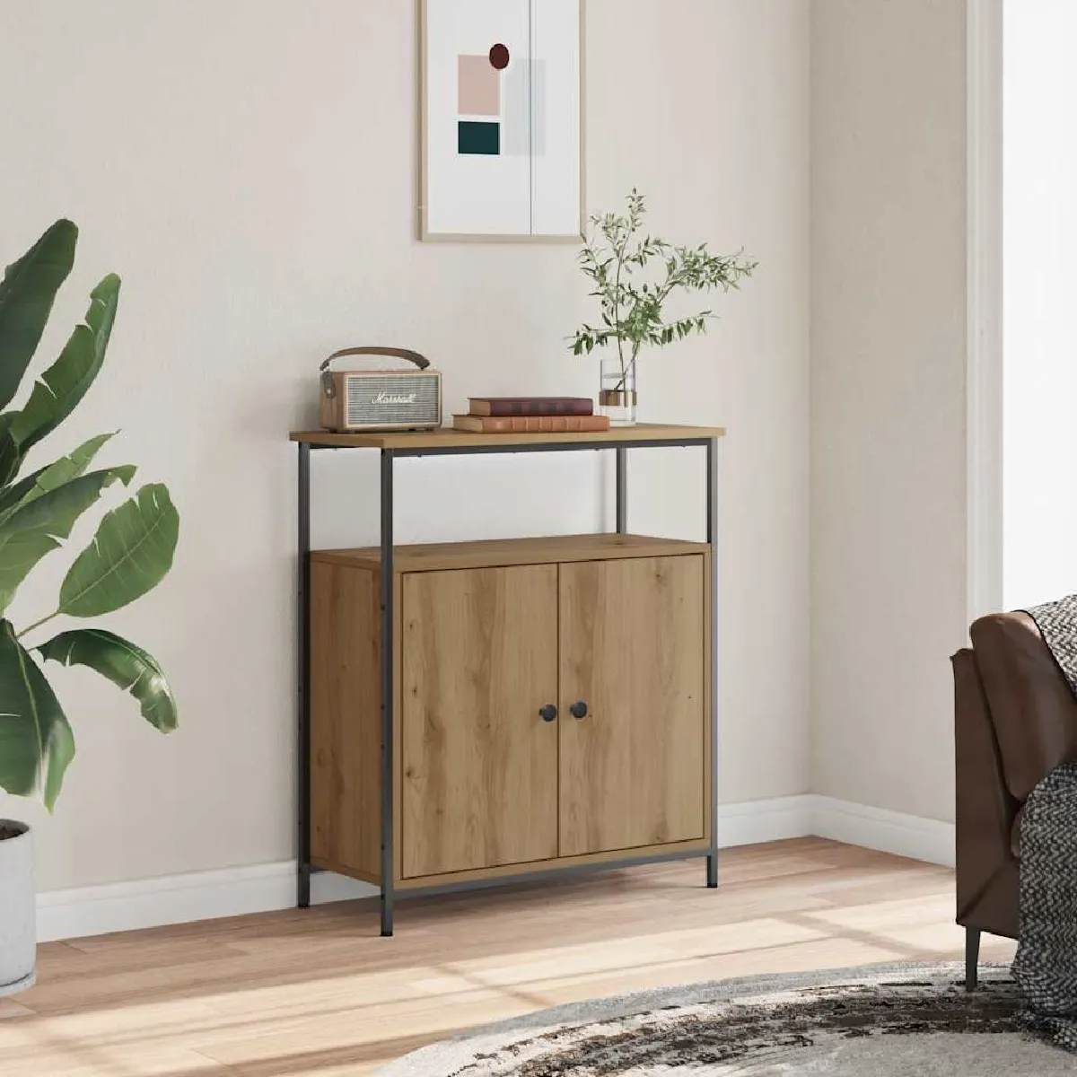 vidaXL Buffet chêne artisanal