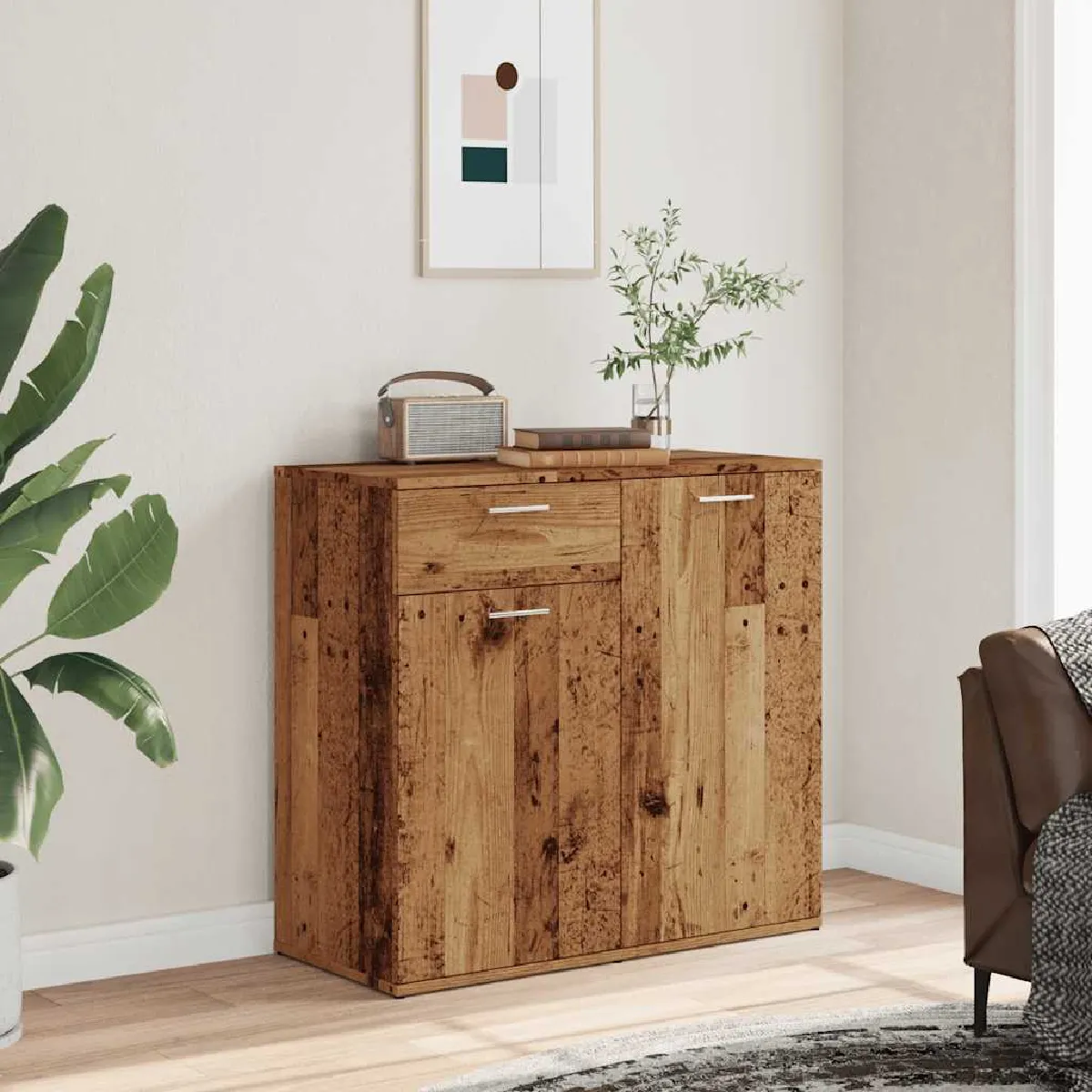 Vidaxl Buffet Vieux Bois 80x36x75 cm