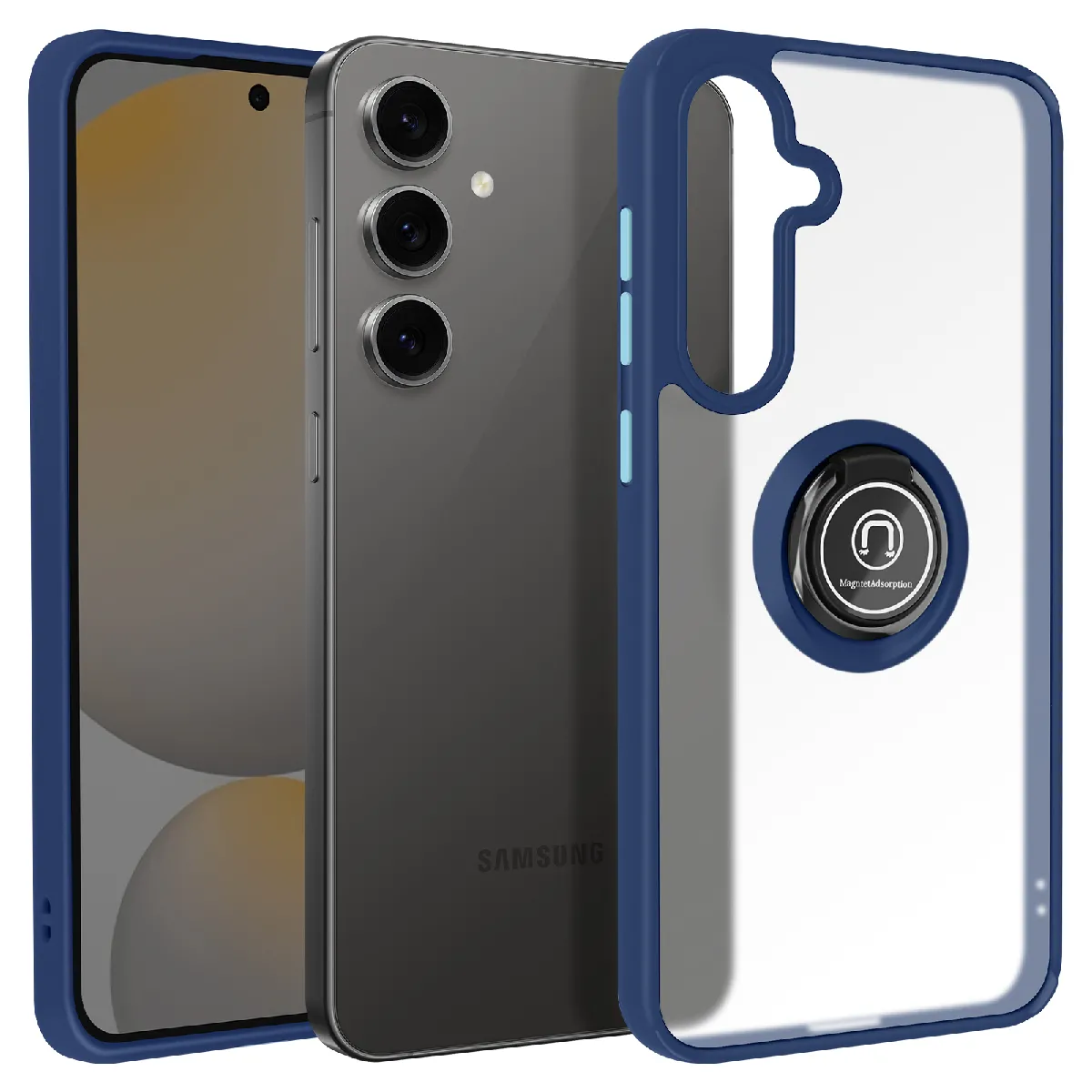 Avizar Bleu Coque Pour Galaxy S24 Fe Nuit