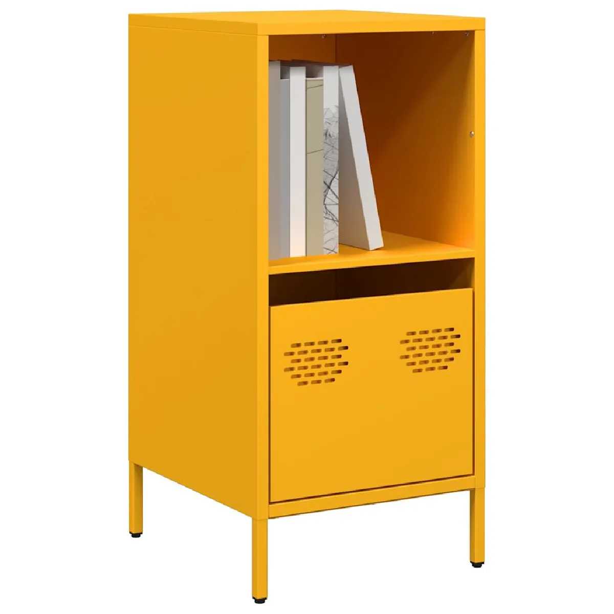vidaXL Buffet jaune moutarde 35x39x73,5 cm