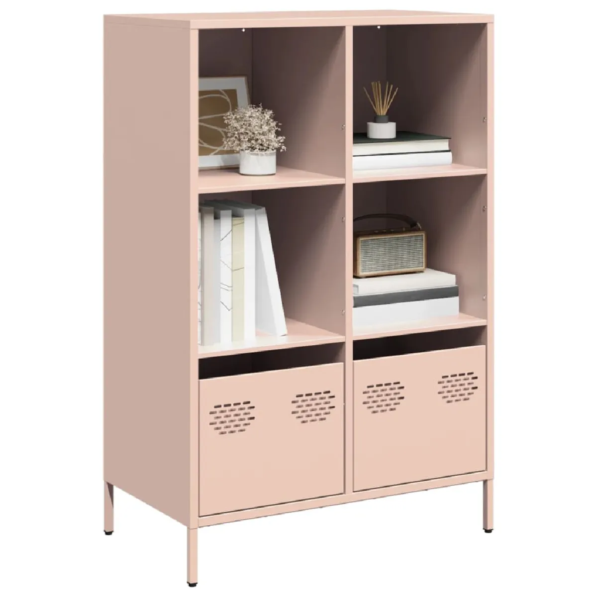 vidaXL Buffet haut rose