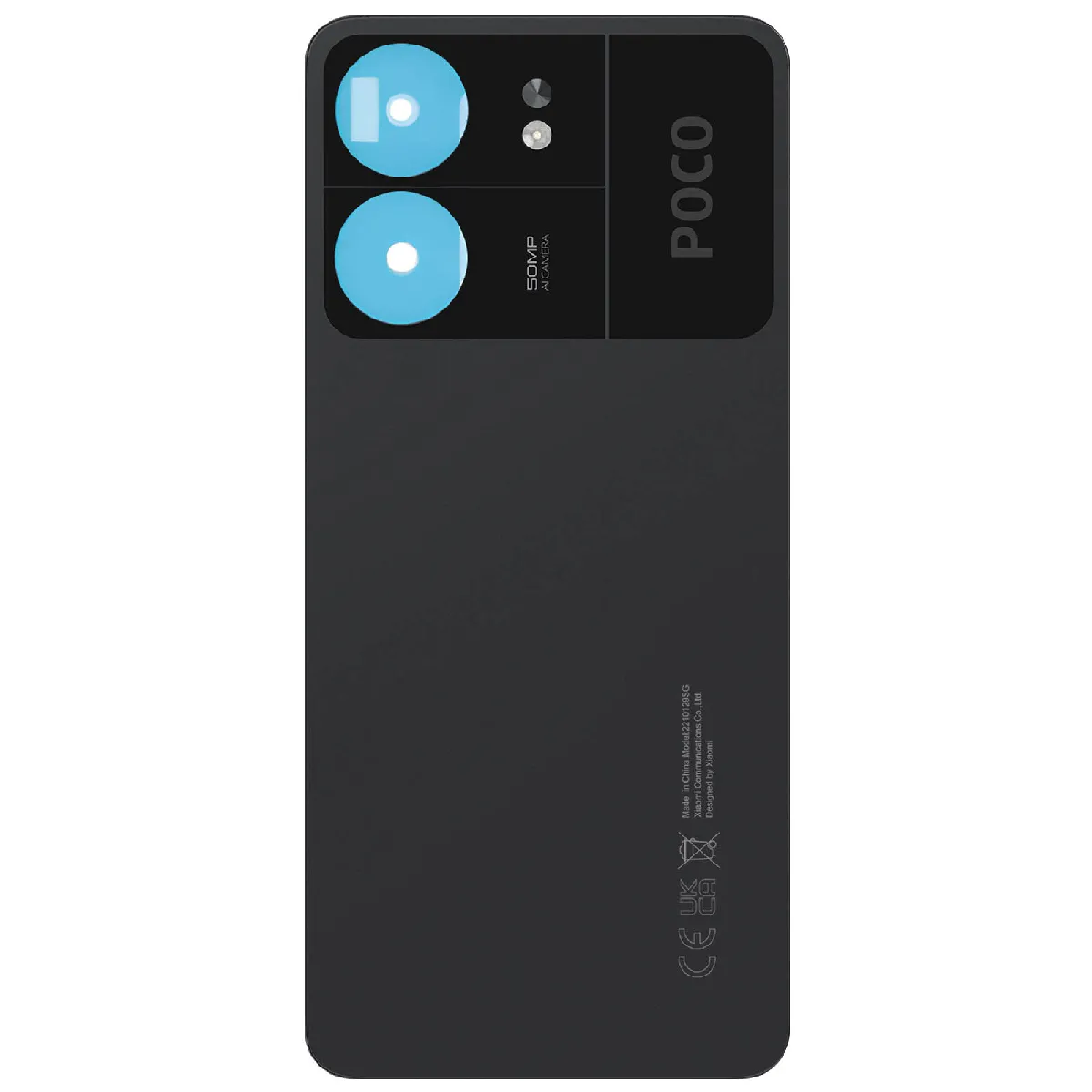Avizar Noir Cache Batterie Xiaomi Poco C65