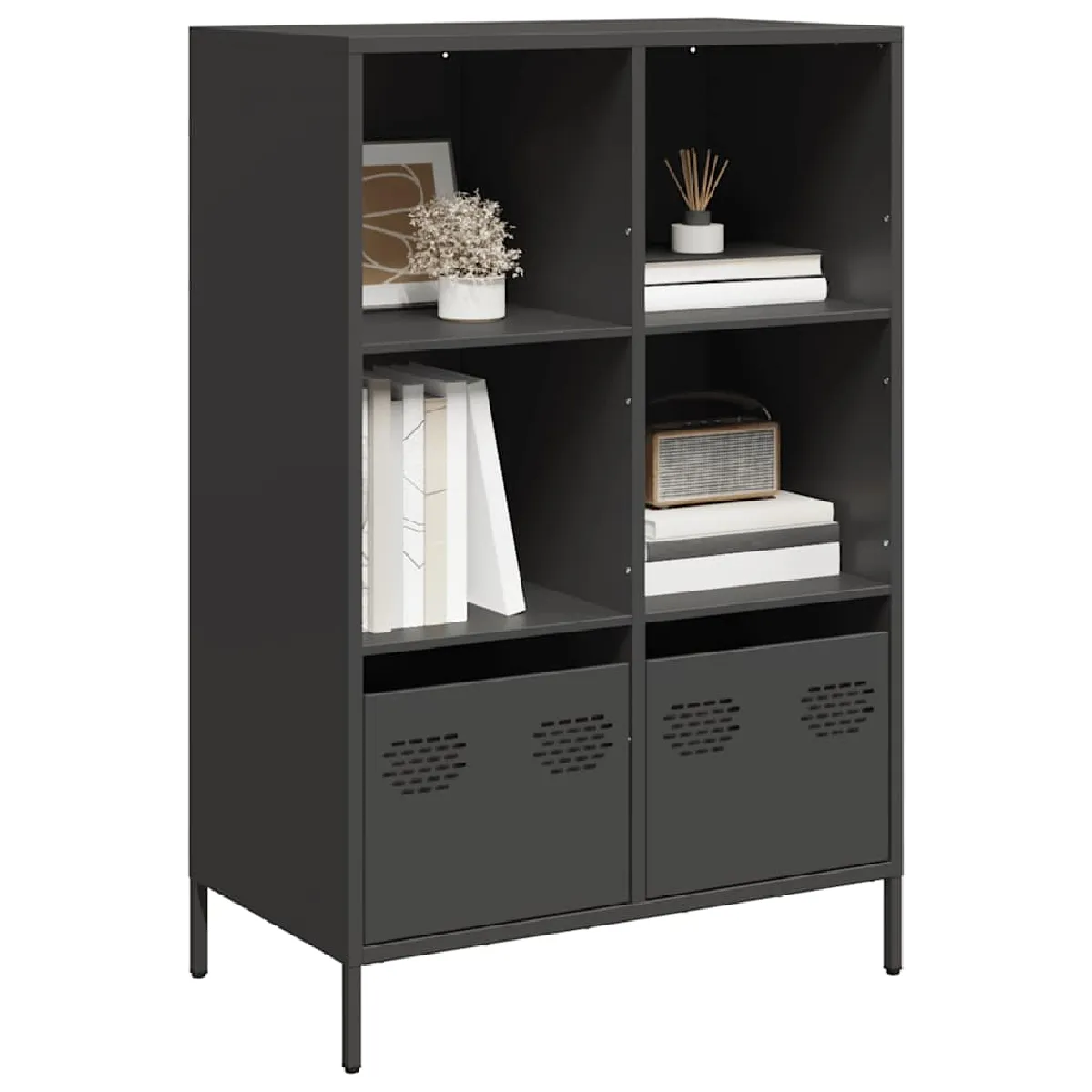 Vidaxl Noir Buffet Haut