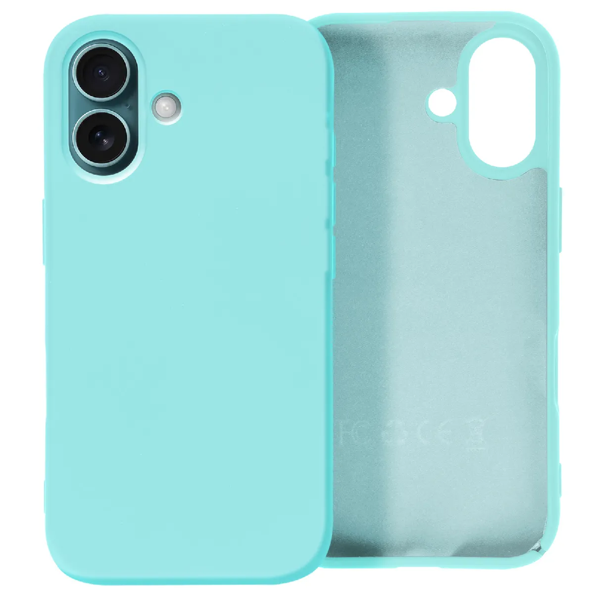 Avizar Turquoise Coque Pour Iphone 16 Série Fast Cover En Silicone Antidérapant - Image 2