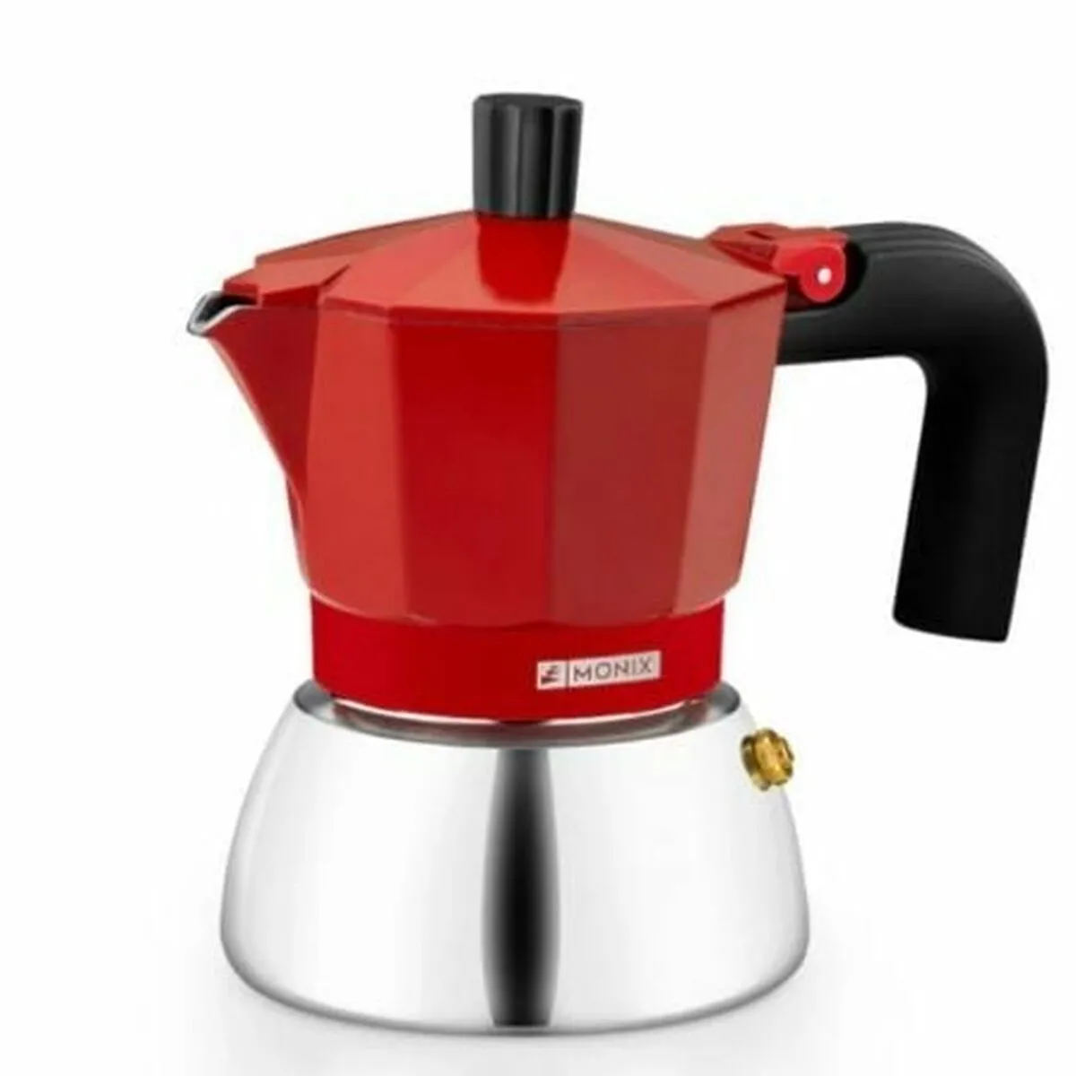 Monix cafetière italienne Moka 6 tasses - Rouge