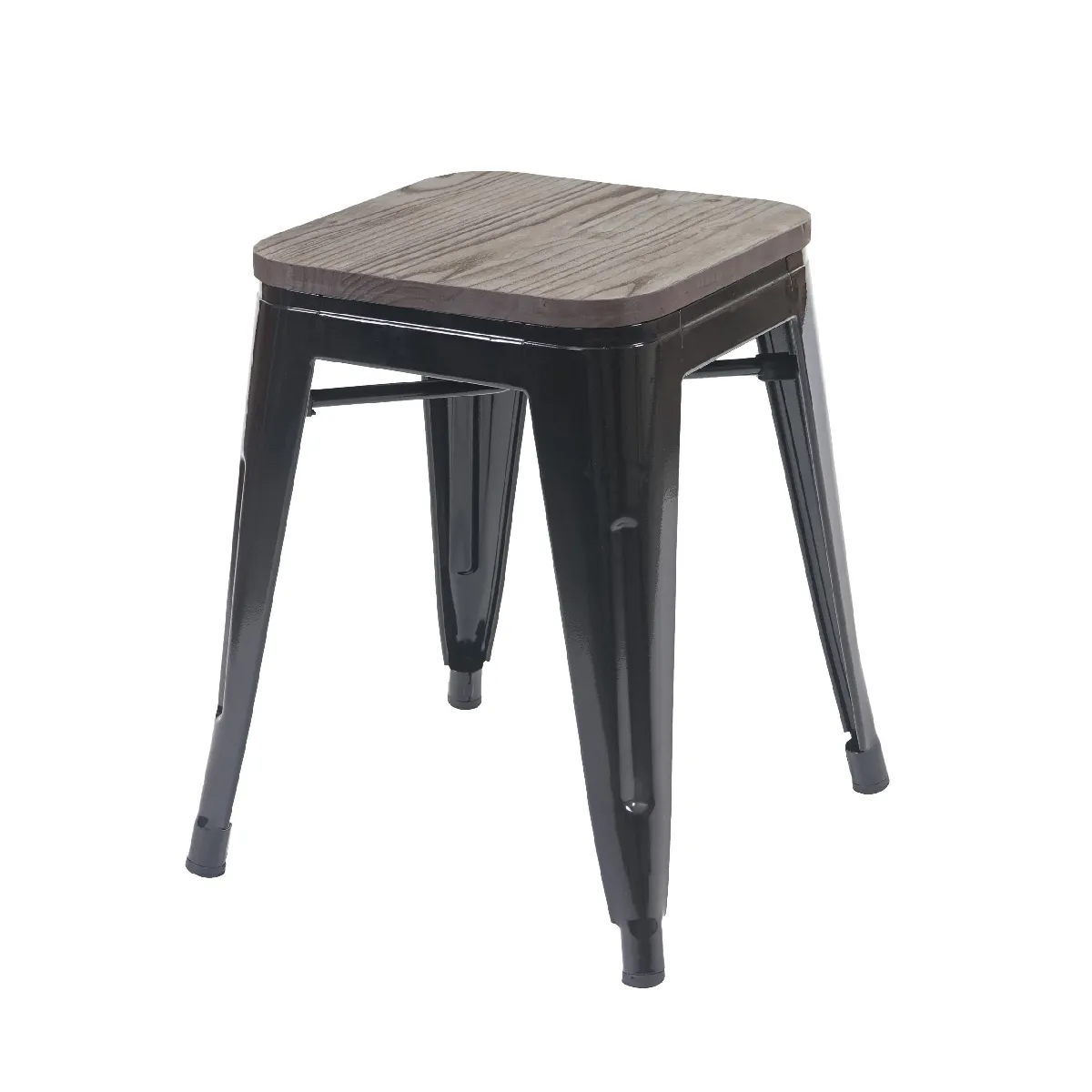 Decoshop26 Tabouret bas industriel - Marron