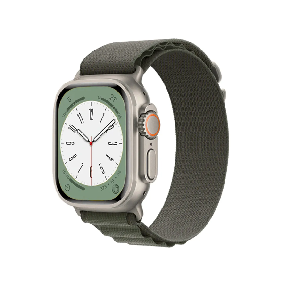 Phonecare Nylonsense Alpine M pour Apple Watch Series 10 - 46mm - Vert
