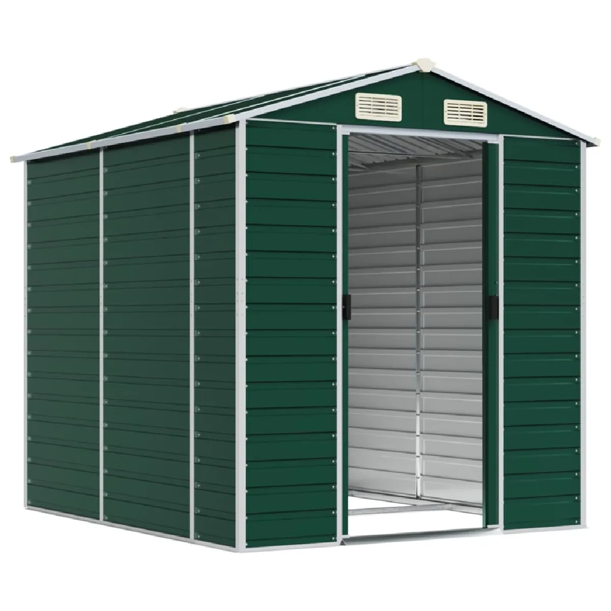 Abri de jardin - HELLOSHOP26 - Cabanon - Acier galvanis&eacute; - 191 x 215 x 198 cm