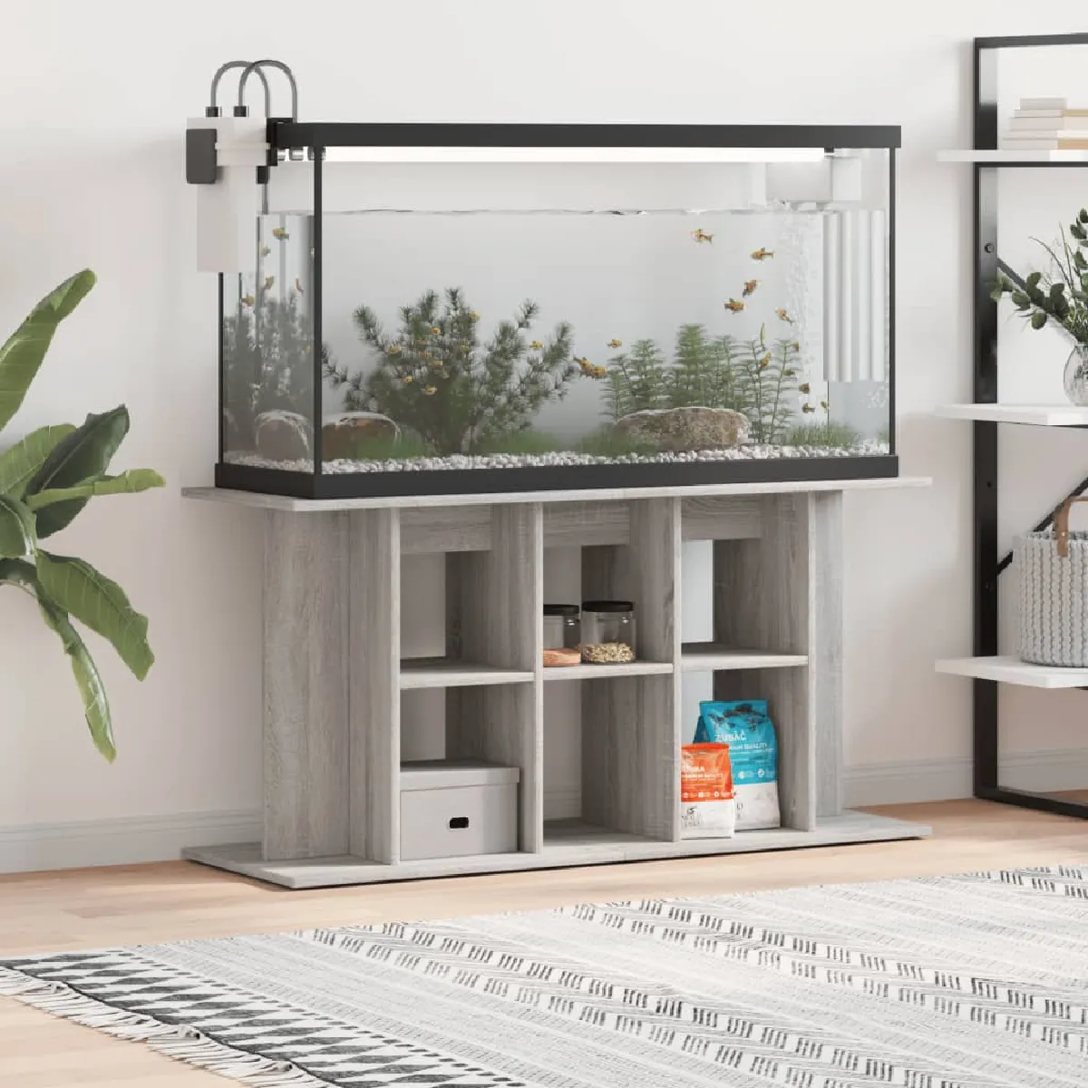 vidaXL Support aquarium bois d'ingénierie sonoma - vue 7