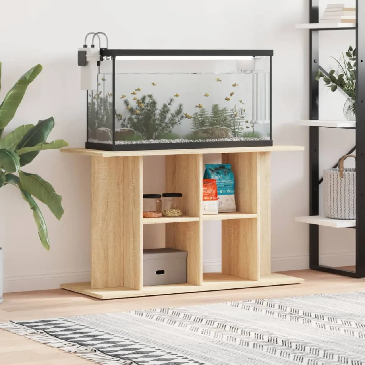 Support d'aquarium vidaXL 100x40x60 cm Chêne sonoma - vue 2