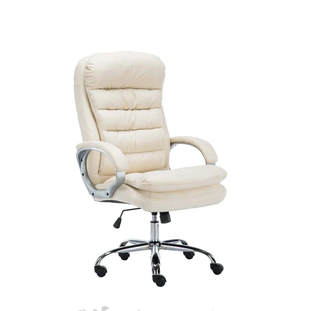 Decoshop26 Fauteuil de bureau - Crème