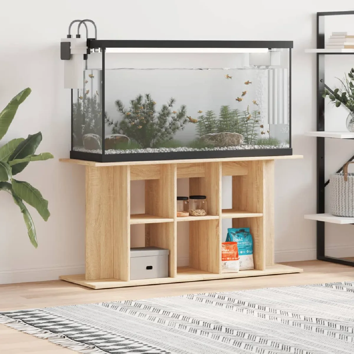 VIDAXL Support d'aquarium Chêne sonoma - vue 2
