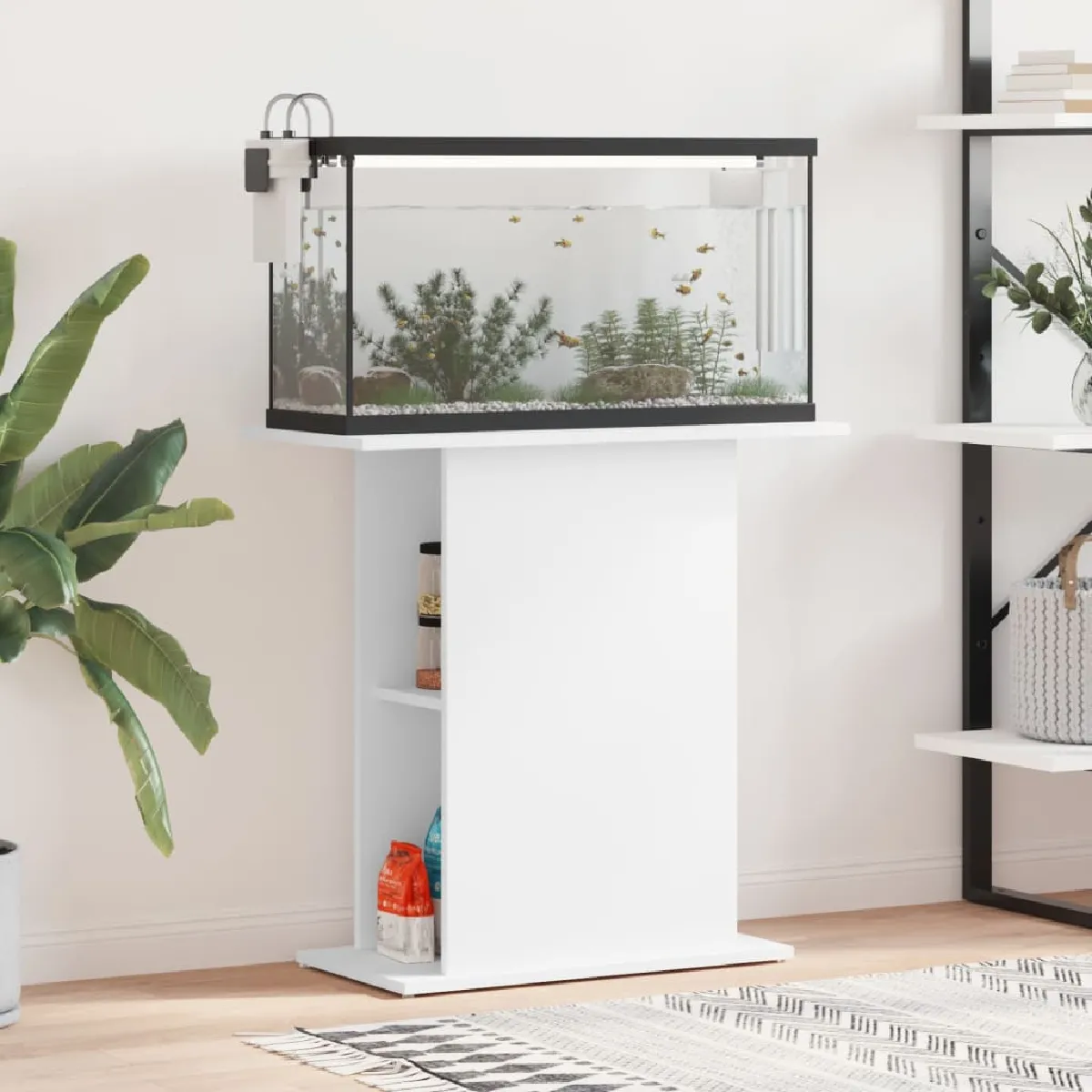 VIDAXL Support pour aquarium - Blanc