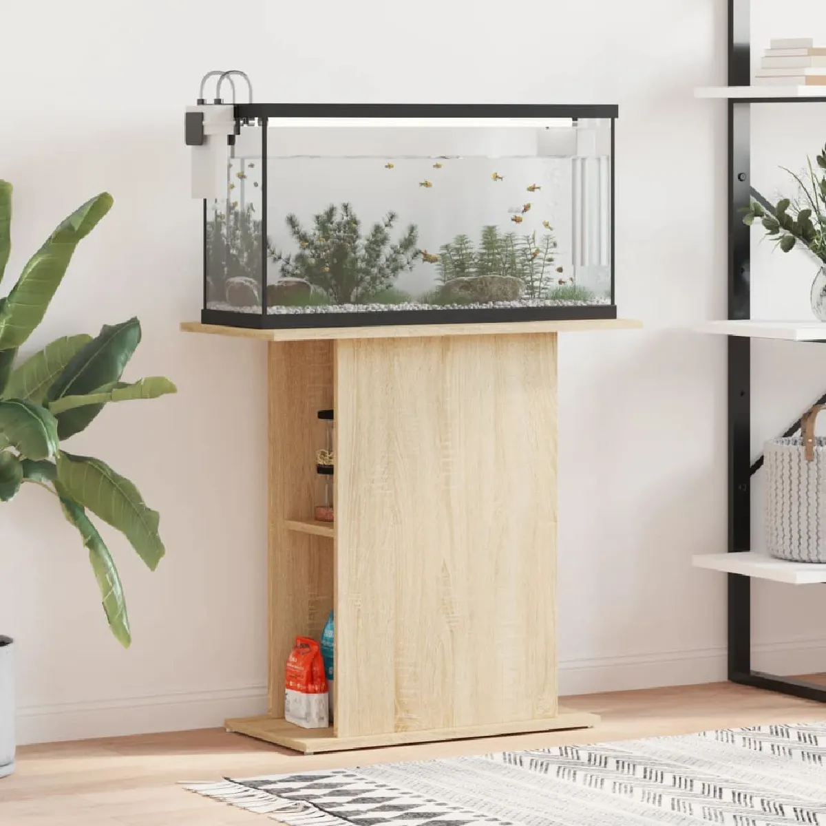 VIDAXL Support pour aquarium Chêne sonoma - vue 10