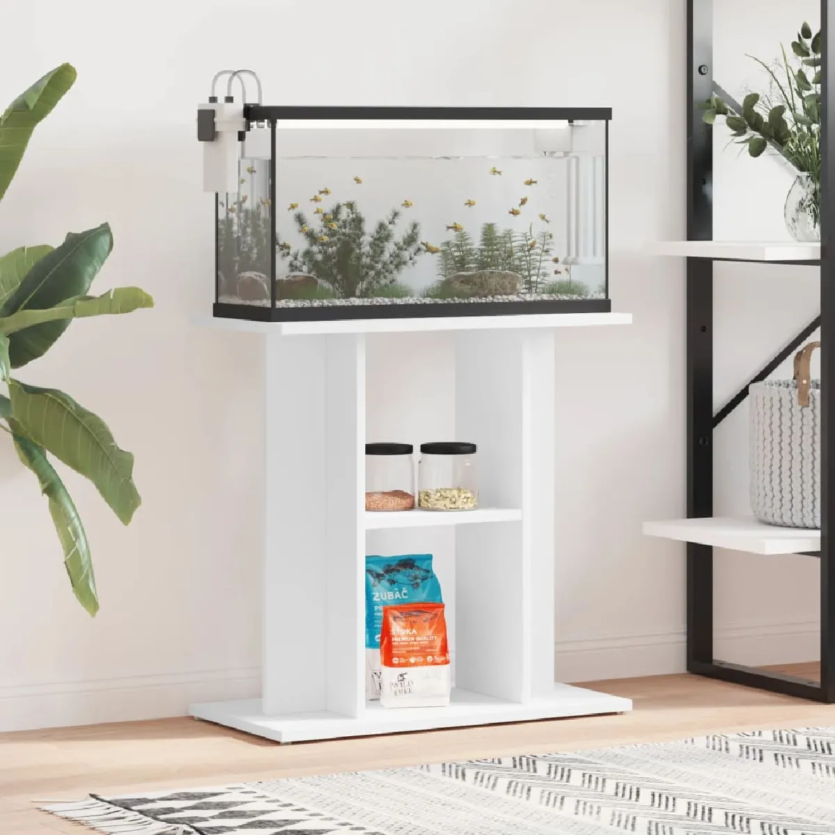 VIDAXL Support pour aquarium - Blanc