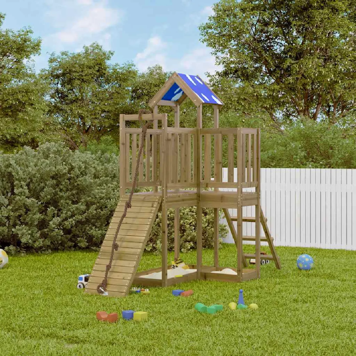 VIDAXL Aire de jeux bois de pin imprégné - vue 3