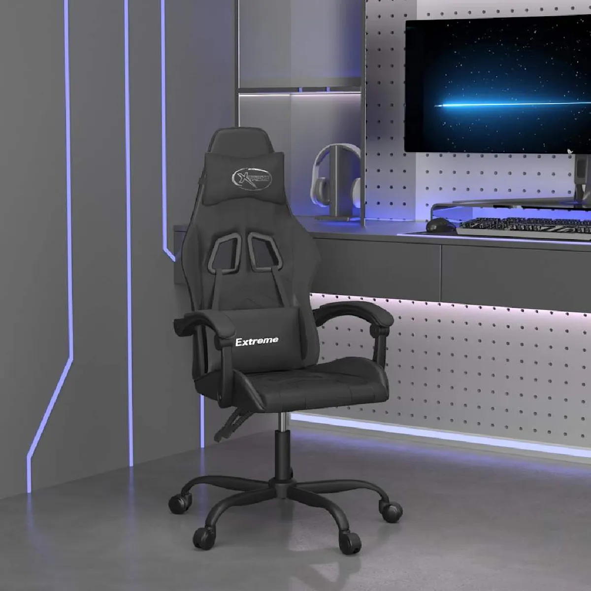 Vidaxl Noir Chaise De Jeu Similicuir - Image 2