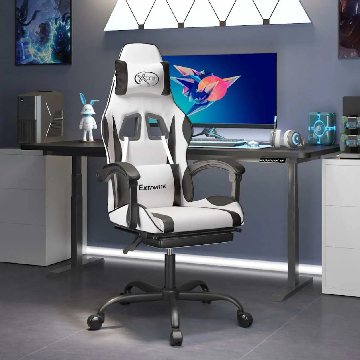 Vidaxl Blanc/Noir Et