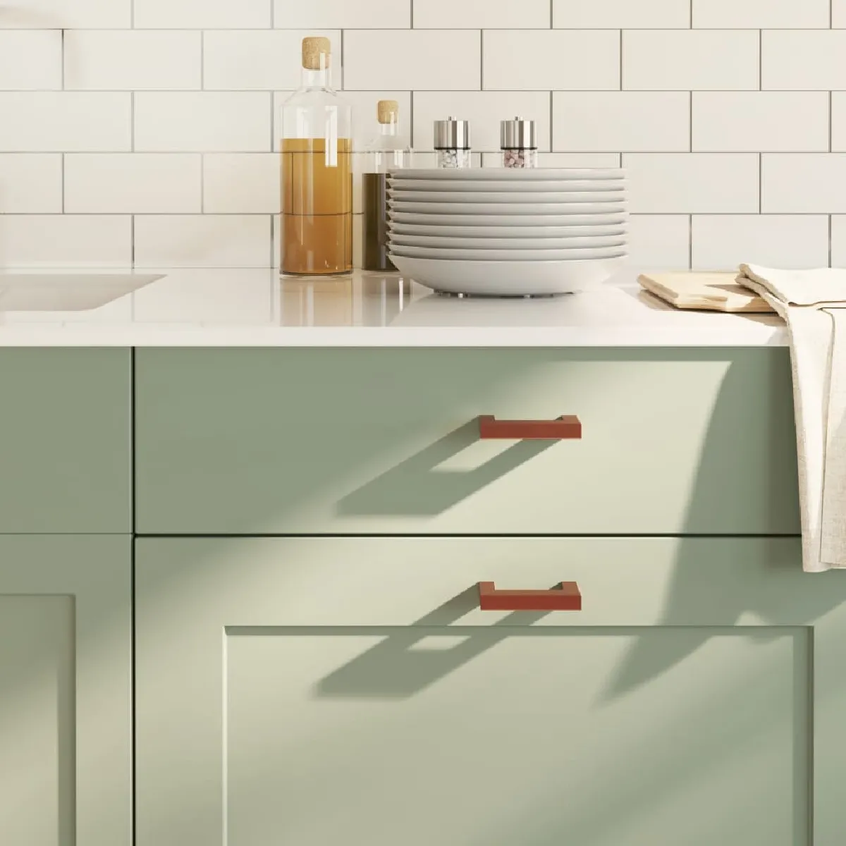Vidaxl Poignées d'armoire bronze 64 mm