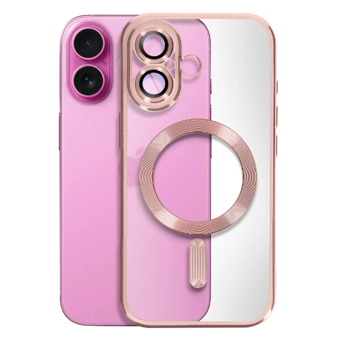 Avizar Rose Coque Magsafe Iphone 16 Plus