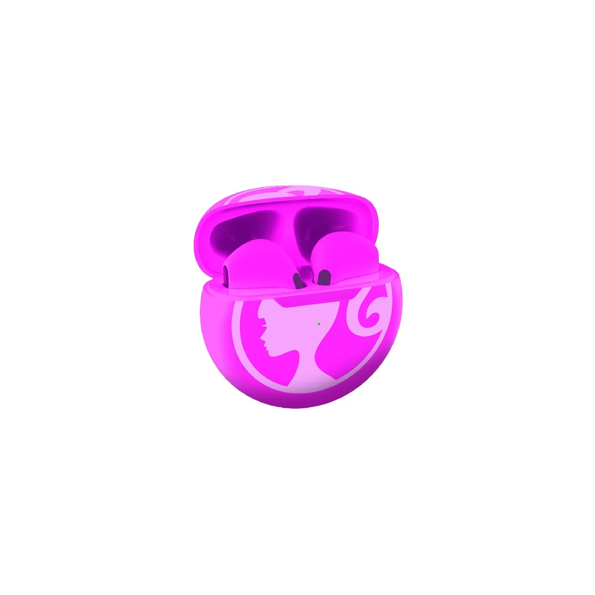 Écouteurs sans fil Bluetooth Barbie avec étui de chargement et de rangement - vue 3
