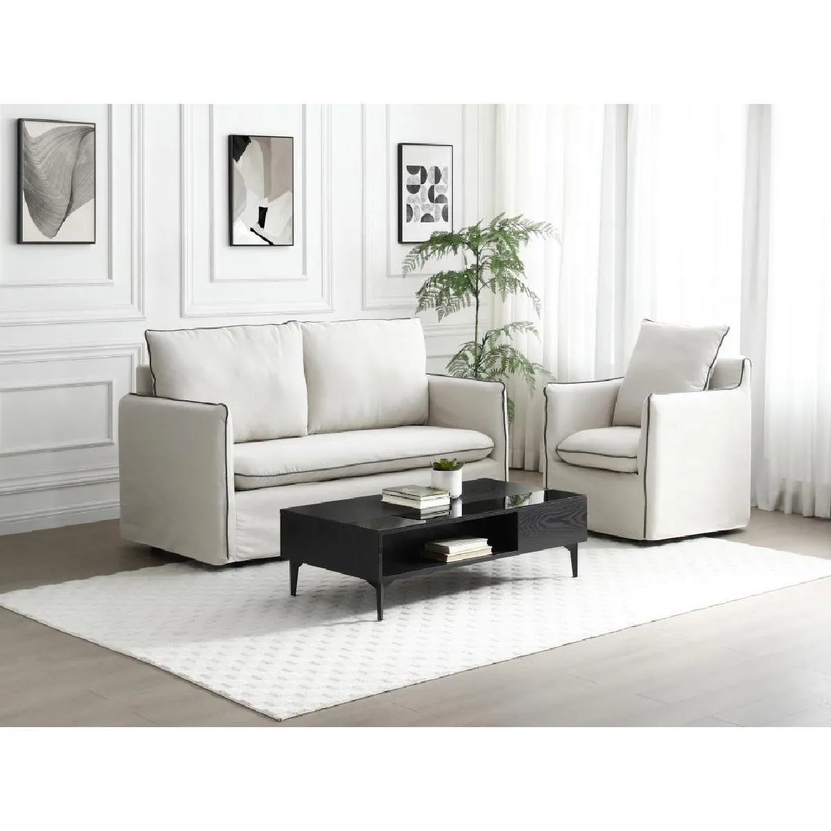 Meilleurs prix pour Vente-unique Table basse SIDELIA - Noir