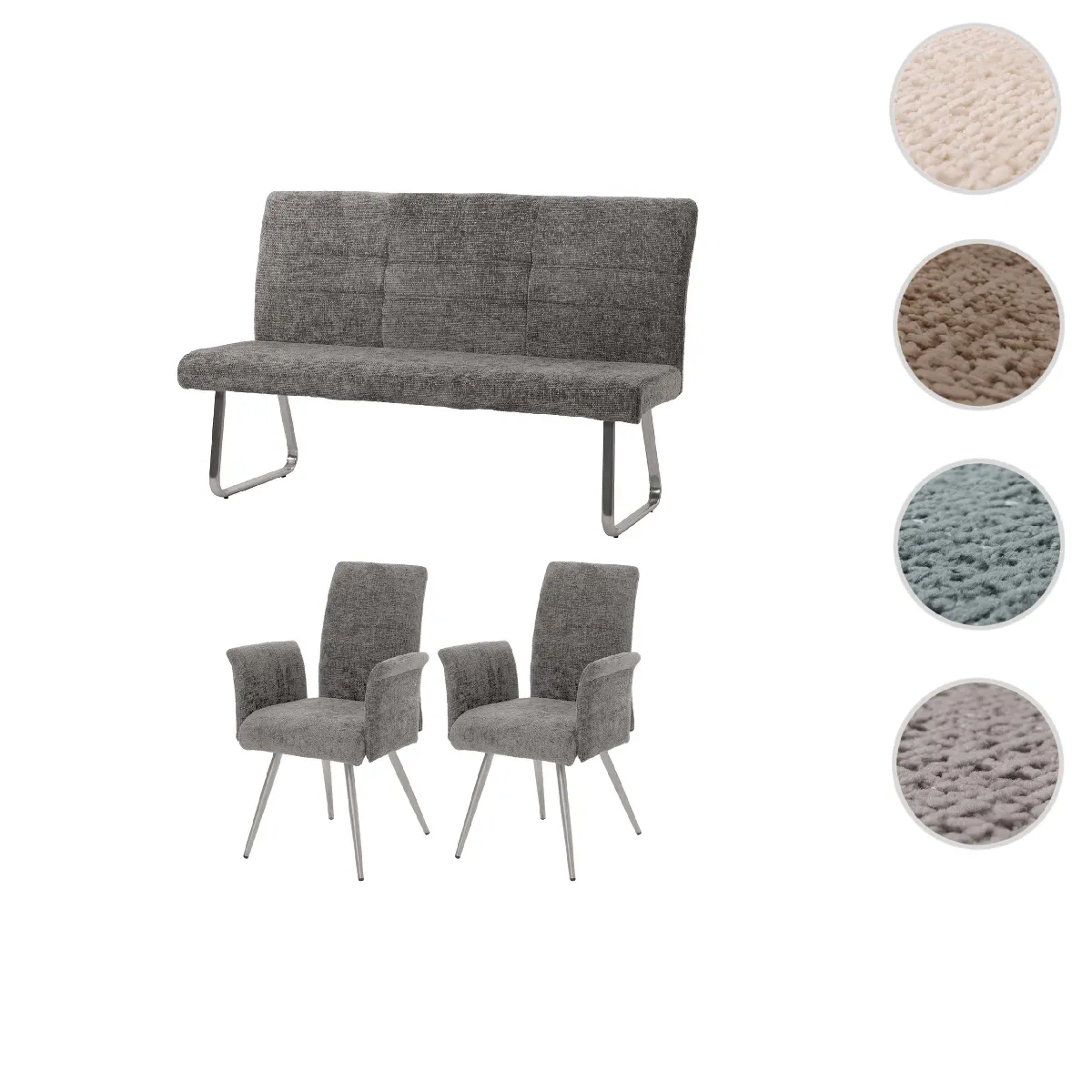 HWC-G55 Chaise + Banc (Lot de 2) HWC-G55 Chaise + Banc (Lot de 2)