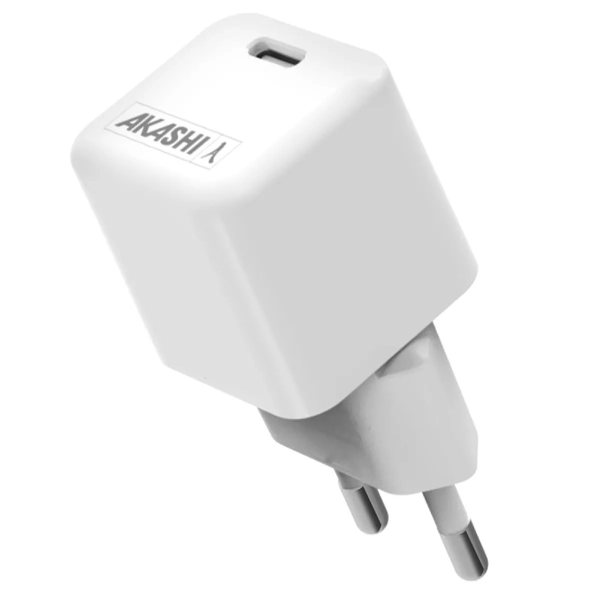 Akashi Blanc Chargeur Secteur Usb-C 30W Origine France Garantie