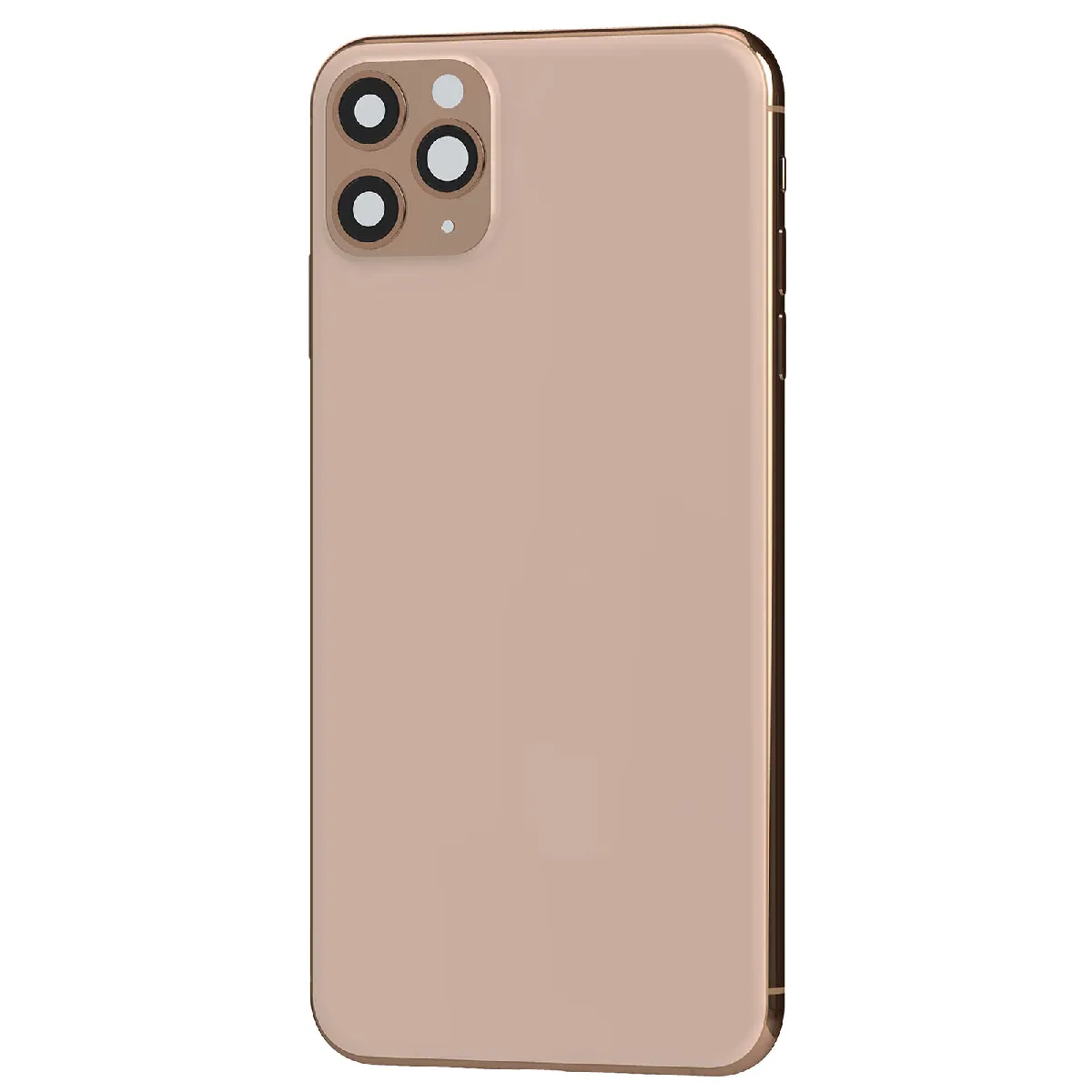 Avizar Rose Clappio Châssis Iphone 11 Pro Avec Vitre Arrière De Remplacement Champagne