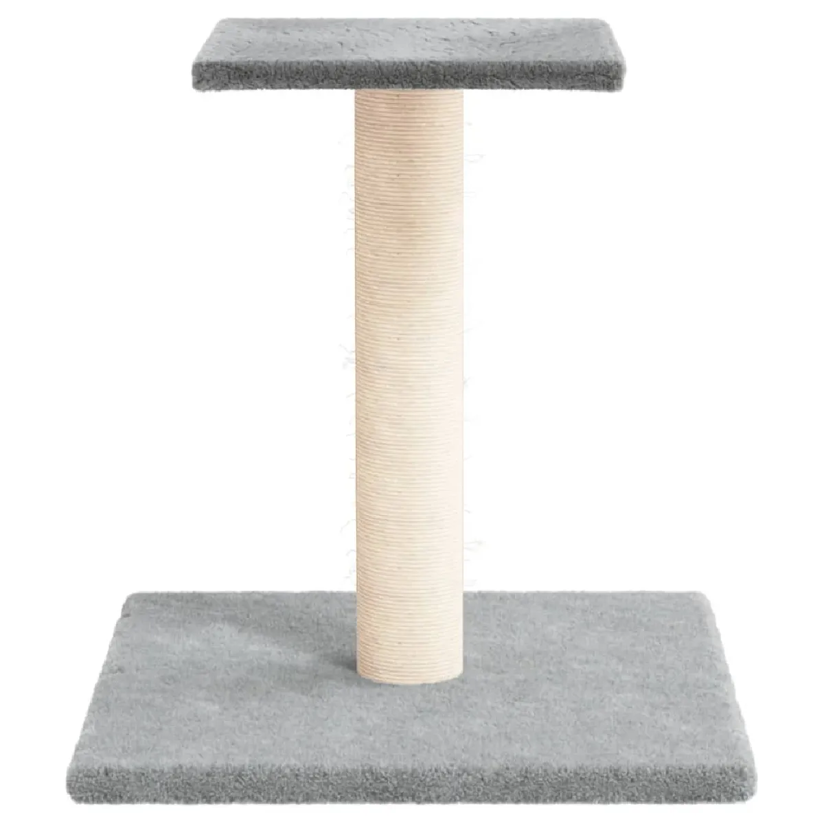 Comparer les prix de Arbre à chat meuble tour grimper jouet grattage grattoir escalade plateforme avec plate-forme clair 38 cm gris 02_0022728