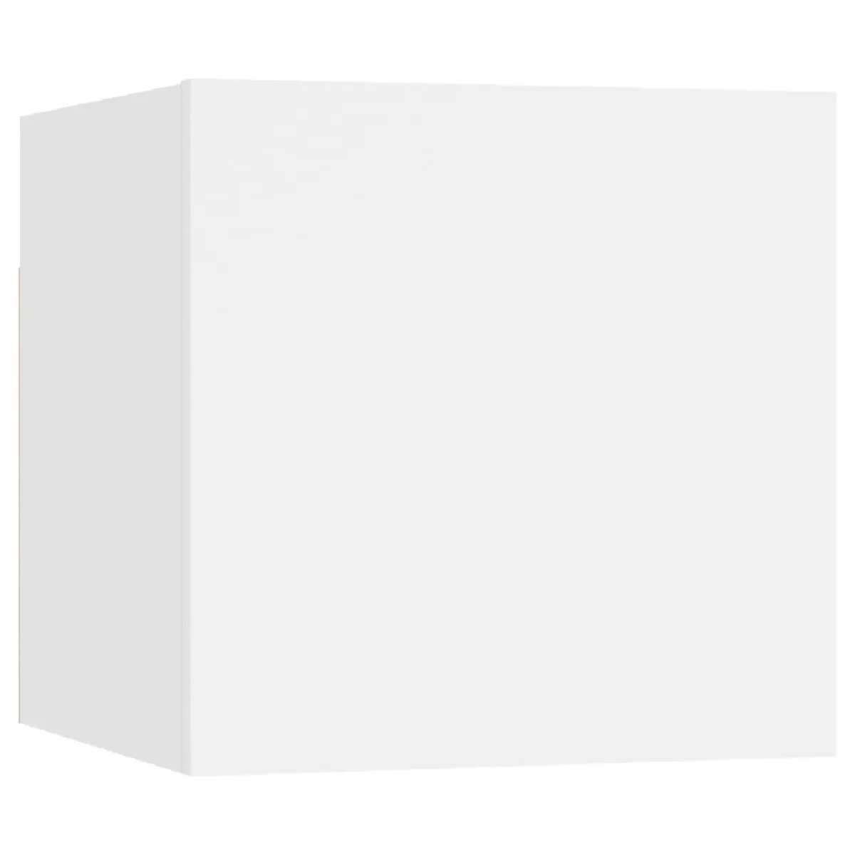 Helloshop26 Ensemble meuble TV mural - Blanc