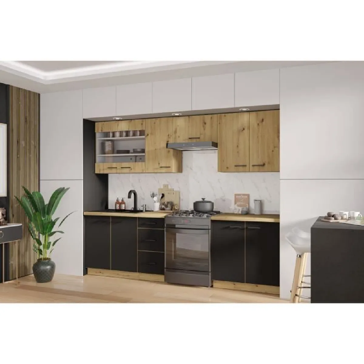 Cstore Noir Cuisine Complète Modena