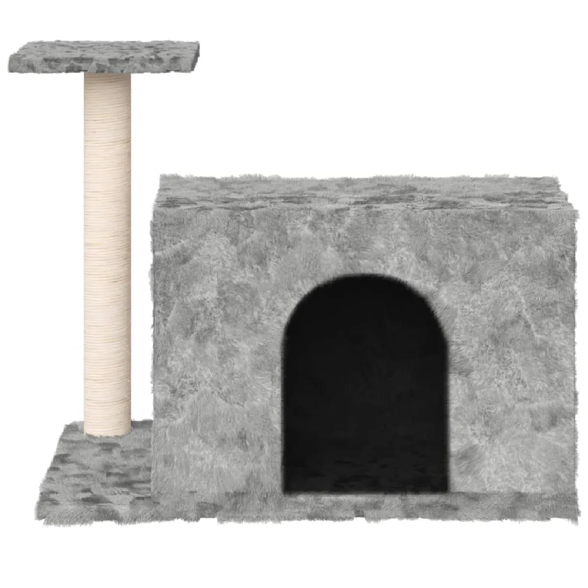 Meilleurs prix pour Arbre à chat meuble tour grimper jouet grattage grattoir escalade plateforme avec griffoir en sisal clair 51 cm gris 02_0022439