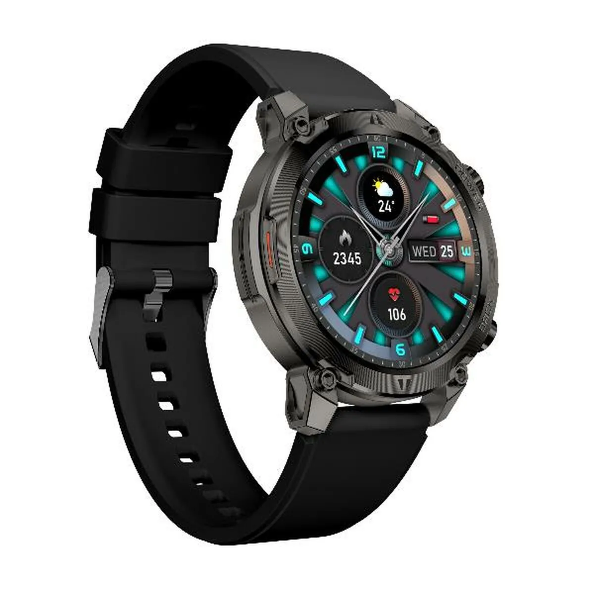 Nilox NXSWTRAILROUND smartwatche et montre de sport 3 53 cm 1.39 Numérique 360 x 360 pixels Écran tactile Neuf - vue 4