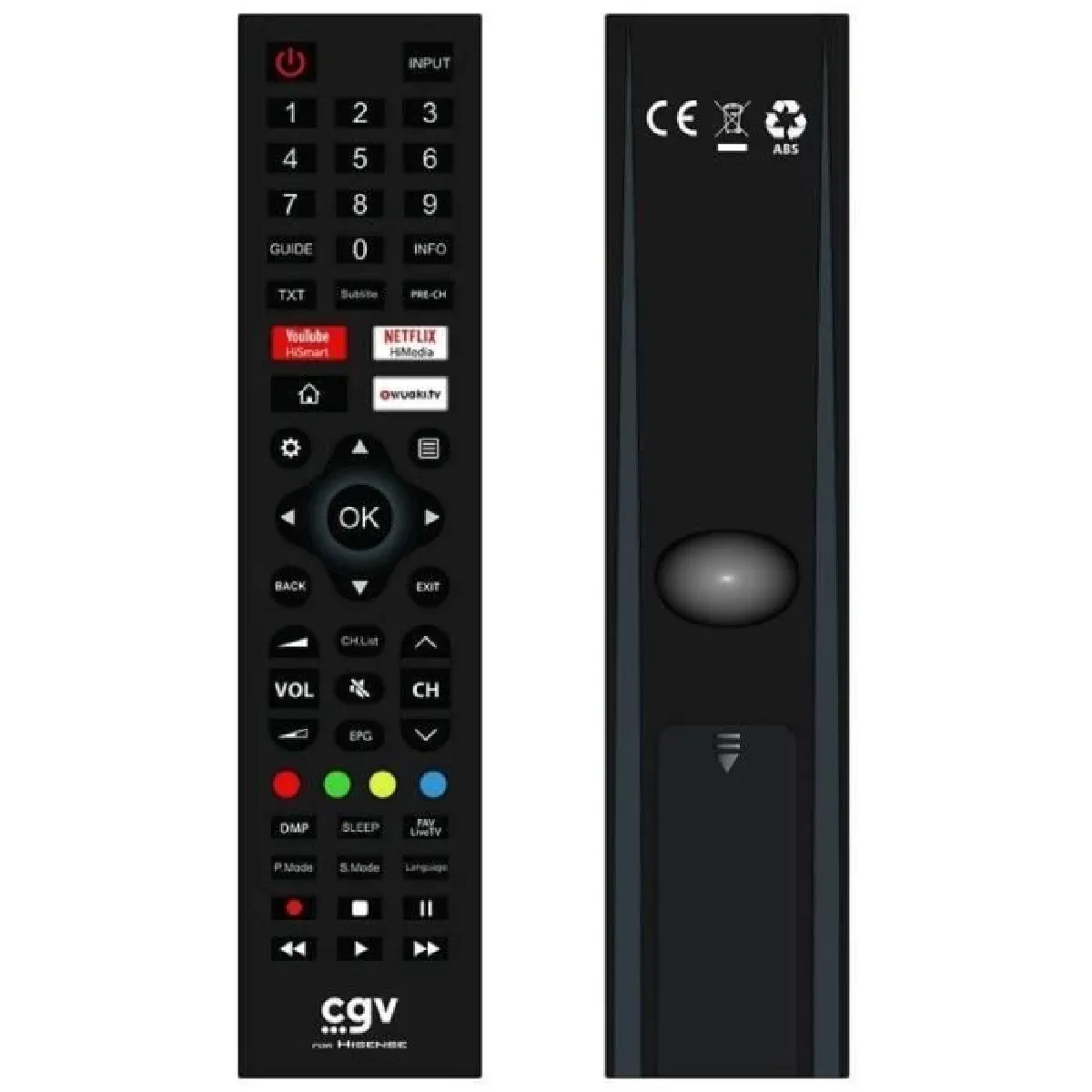 Non Communiqué Télécommande De Remplacement - Cgv - Fidelio Hisense - Pour Téléviseurs Hisense - Sans Programmation - Prete A L'emploi - Image 3