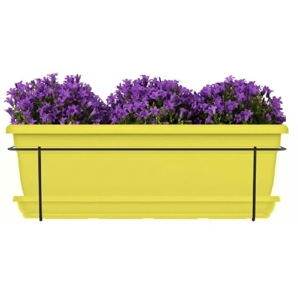 Jardinière rectangulaire métal - Lime