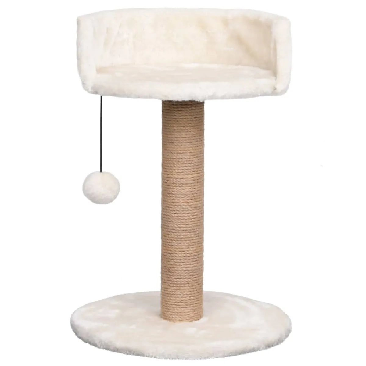 Comparer les prix de Arbre à chat meuble tour grimper jouet grattage grattoir escalade plateforme avec griffoirs 49 cm herbiers marins Beige 02_0022447