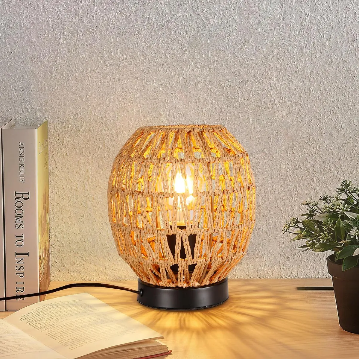 Stoex Lampe de bureau rétro - Kaki