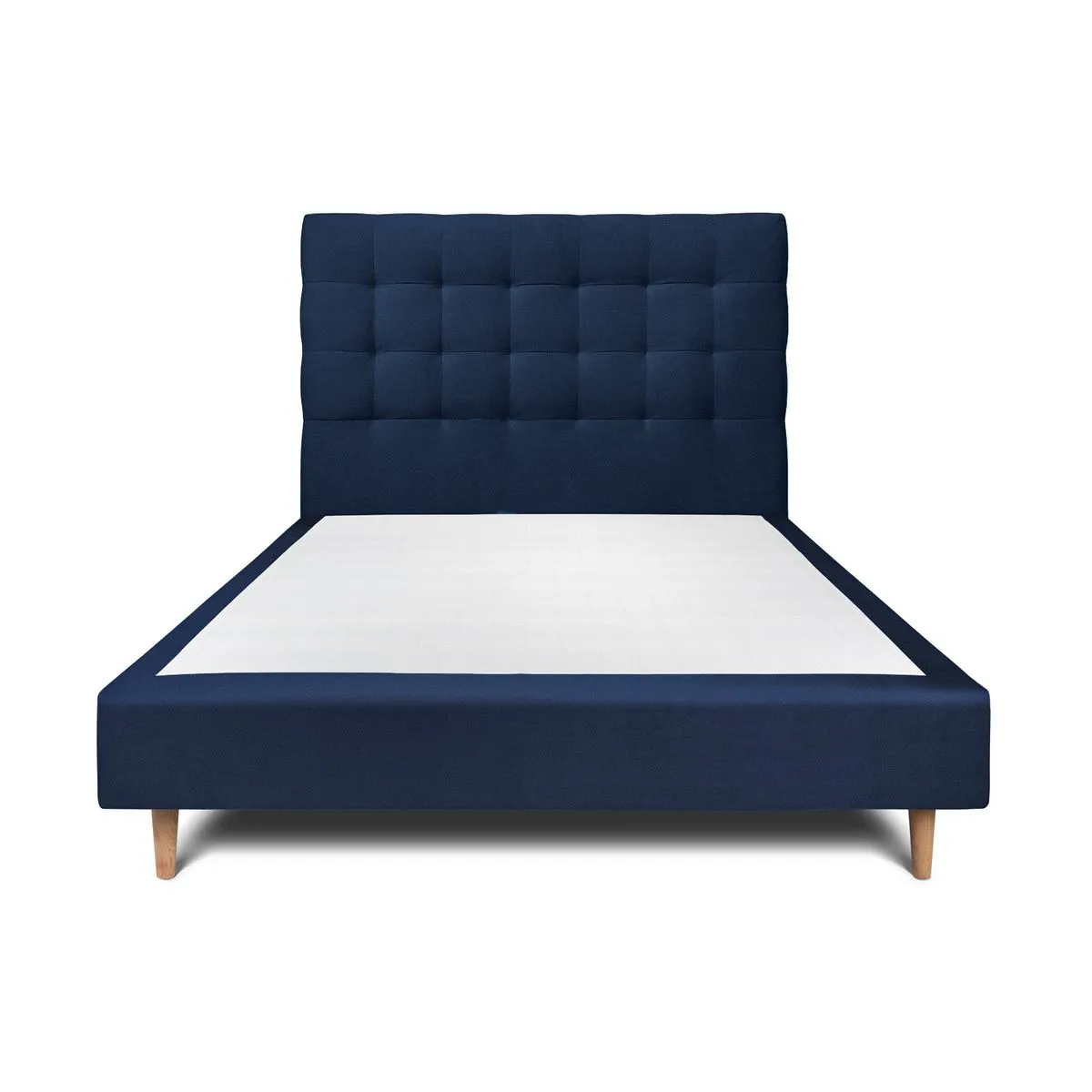 Sommeil de plomb Lit capitonné tapissier - Bleu