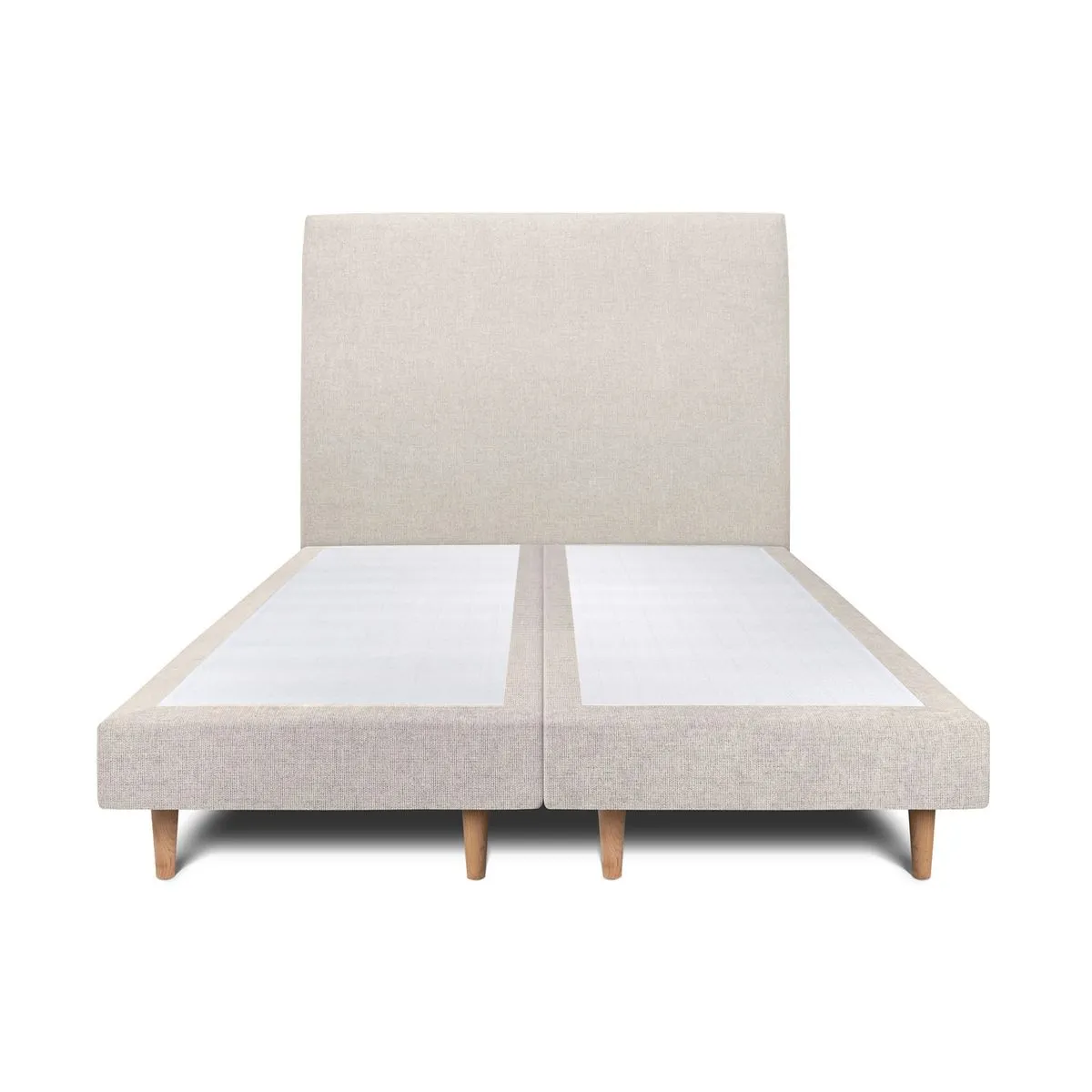 Sommeil de plomb Lit double sommier - Beige