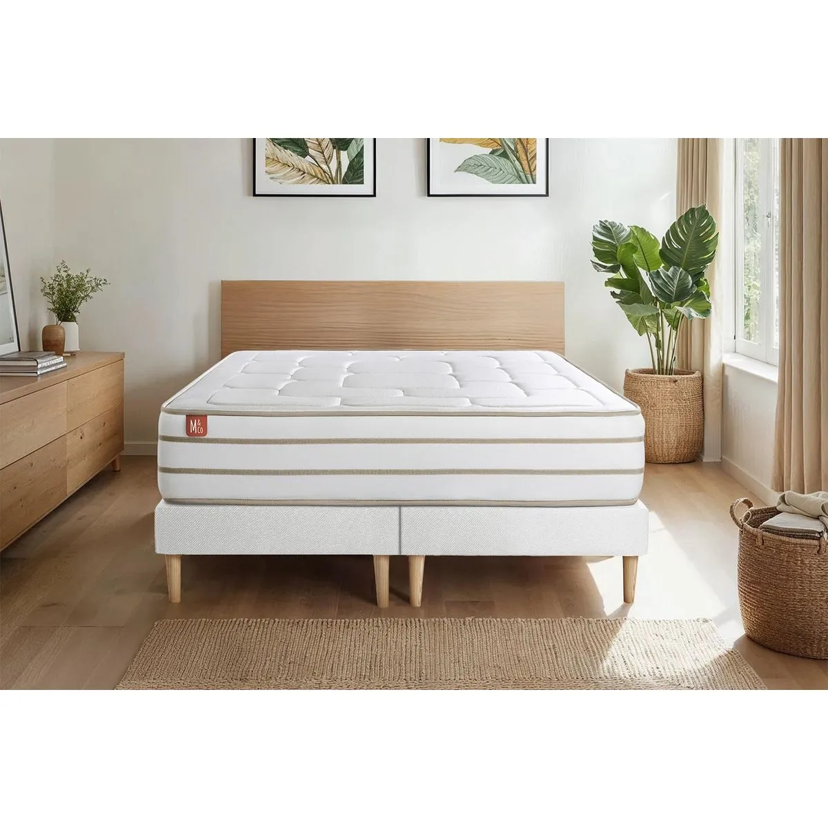 Pack matelas LE DOUILLET 200x200cm BioVisco en mousse Pack matelas LE DOUILLET 200x200cm BioVisco en mousse