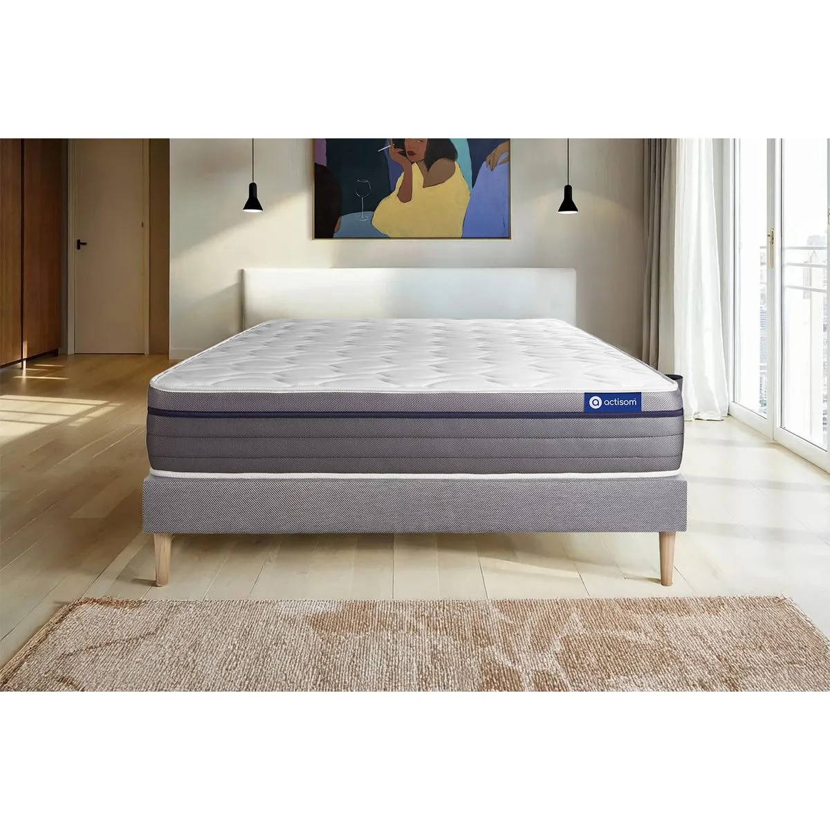 ACTIMEMO ZEN 180 x 200 cm - Gris ACTIMEMO ZEN 180 x 200 cm - Gris
