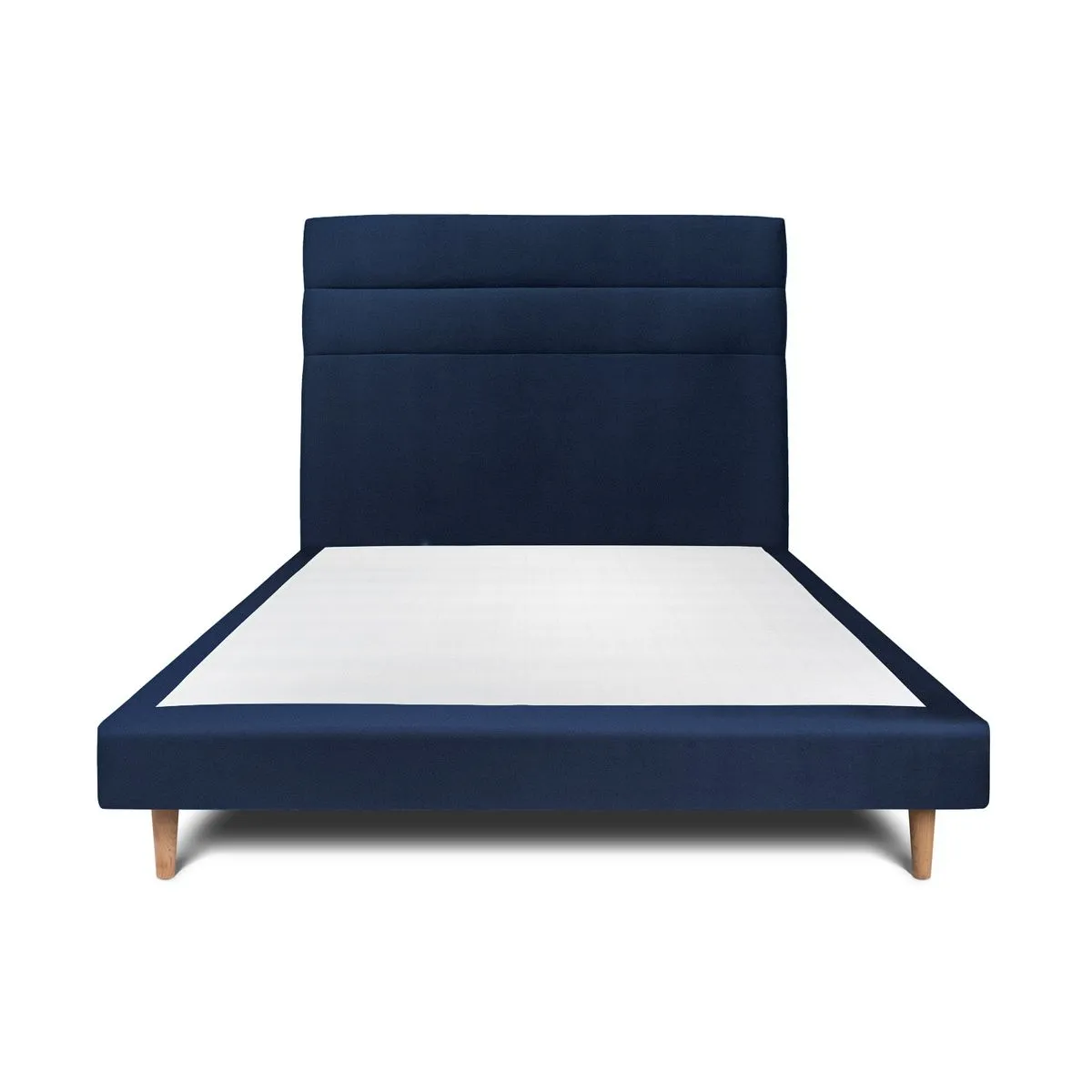 Sommeil de plomb Lit tapissier 2 places - Bleu